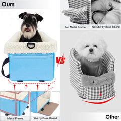 WENRENER dog car seat fits small dogs under 10 lbs in cars.