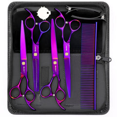 Wenshall professional dog grooming up-curved scissor 7in for controlled trimming and pet comfort.