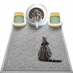 WePet cat litter mat close-up texture showcases durable PVC surface for paw comfort.