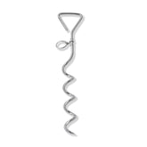 WePet dog tie-out stake silver spiral anchor ensures secure outdoor tethering