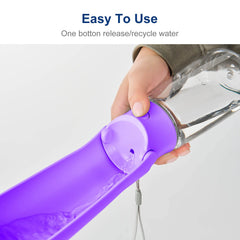 WePet dog water dispenser compact design for easy feeding during walks