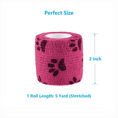 WePet wrap pink; stretchy, lightweight protection for paws during healing.