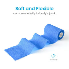 WePet Pet Wrap applied to a dog's leg showing wrapped support and protection