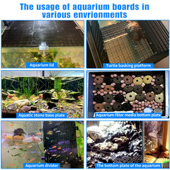 Weramics aquarium divider module fits together for versatile fish tank organization.
