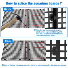 Weramics aquarium egg crate bottom plate demonstrates versatile support and organization.