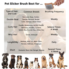 Werduoland 2-in-1 detangling comb designed for topcoat and undercoat.