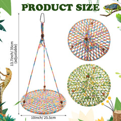 Wesiti reptile hammock with metal hook for easy installation.