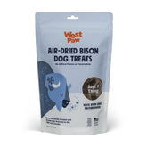 WEST PAW bison lung treats packaging shows USA-made quality and natural ingredients.
