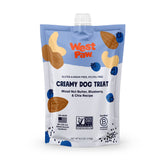 WEST PAW Nut Butter Blueberry and Chia Seed Treats packaging highlights natural ingredients for dogs