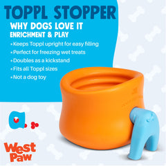 WEST PAW Toppl Stopper acts as a stable kickstand for meal prep.