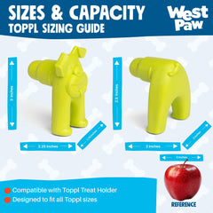 WEST PAW Toppl Stopper is not for dog play; remove before serving.