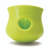 WEST PAW Toppl treat-dispensing toy in Granny Smith color for interactive play.