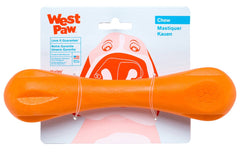 West Paw Zogoflex Hurley dog bone closeup highlights durability for long chews.