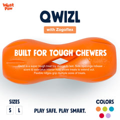 West Paw Zogoflex Qwizl floats on water for splashy outdoor play