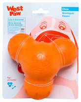 WEST PAW Zogoflex Tux dispensador de premios naranja para perros activos.