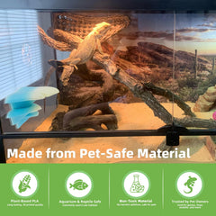 Westant mushroom decor suction install demonstrates easy mounting on tank glass