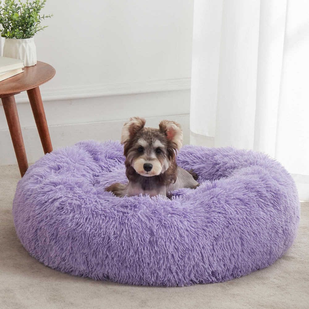 WESTERN HOME WH calming-bed-donut-design promotes curling comfort and secure rest.
