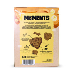 Wet Noses Moments peanut butter treats close-up crunch supports dental health