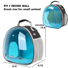 WEVONIGU side-access window backpack eases pet in-and-out during travel