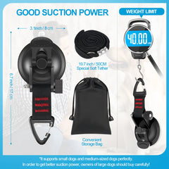 WEYASIU soft nylon tether reduces irritation while restraining pets.