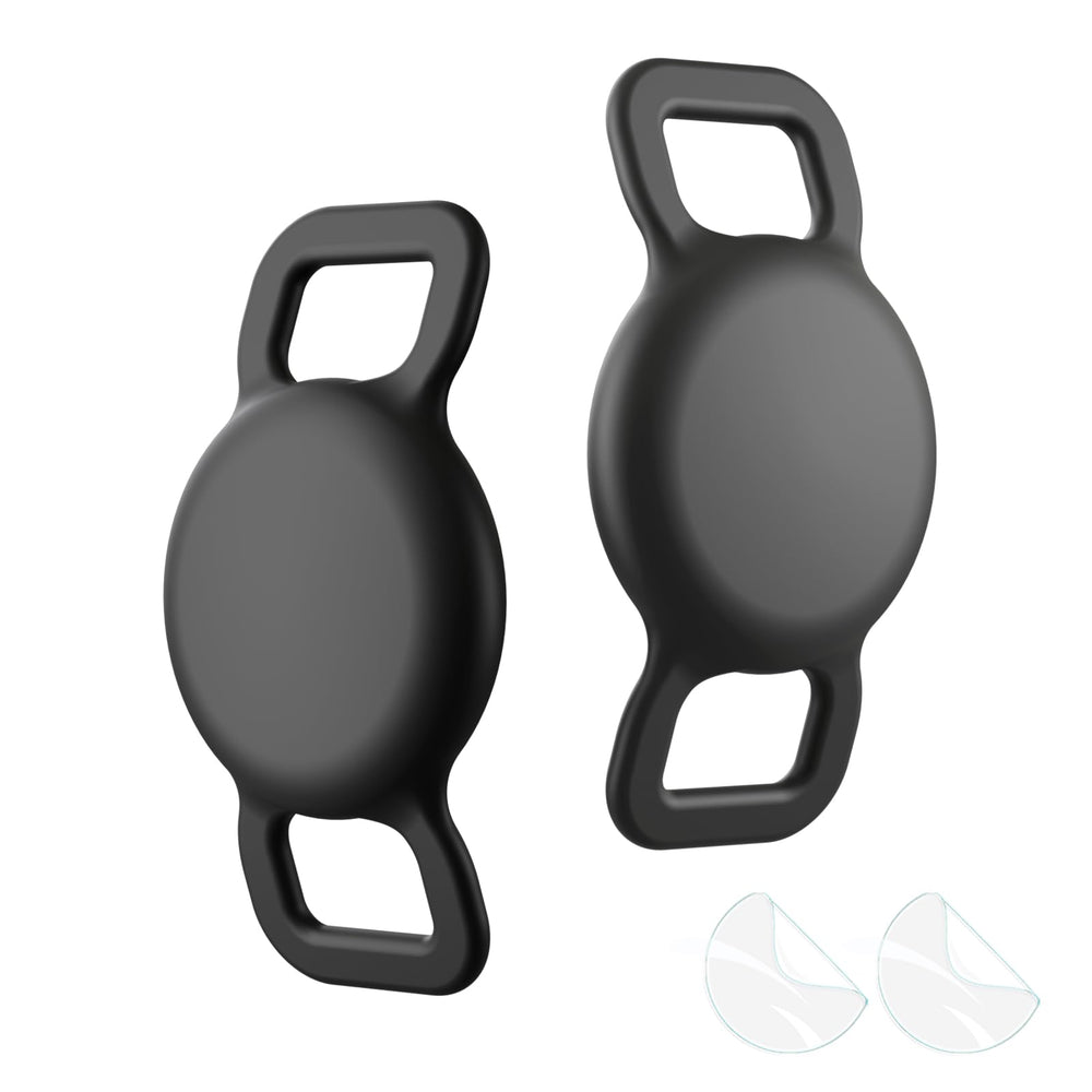 WHALEZON cat collar holder for AirTag shows a secure fit on small collars for safe tracking.