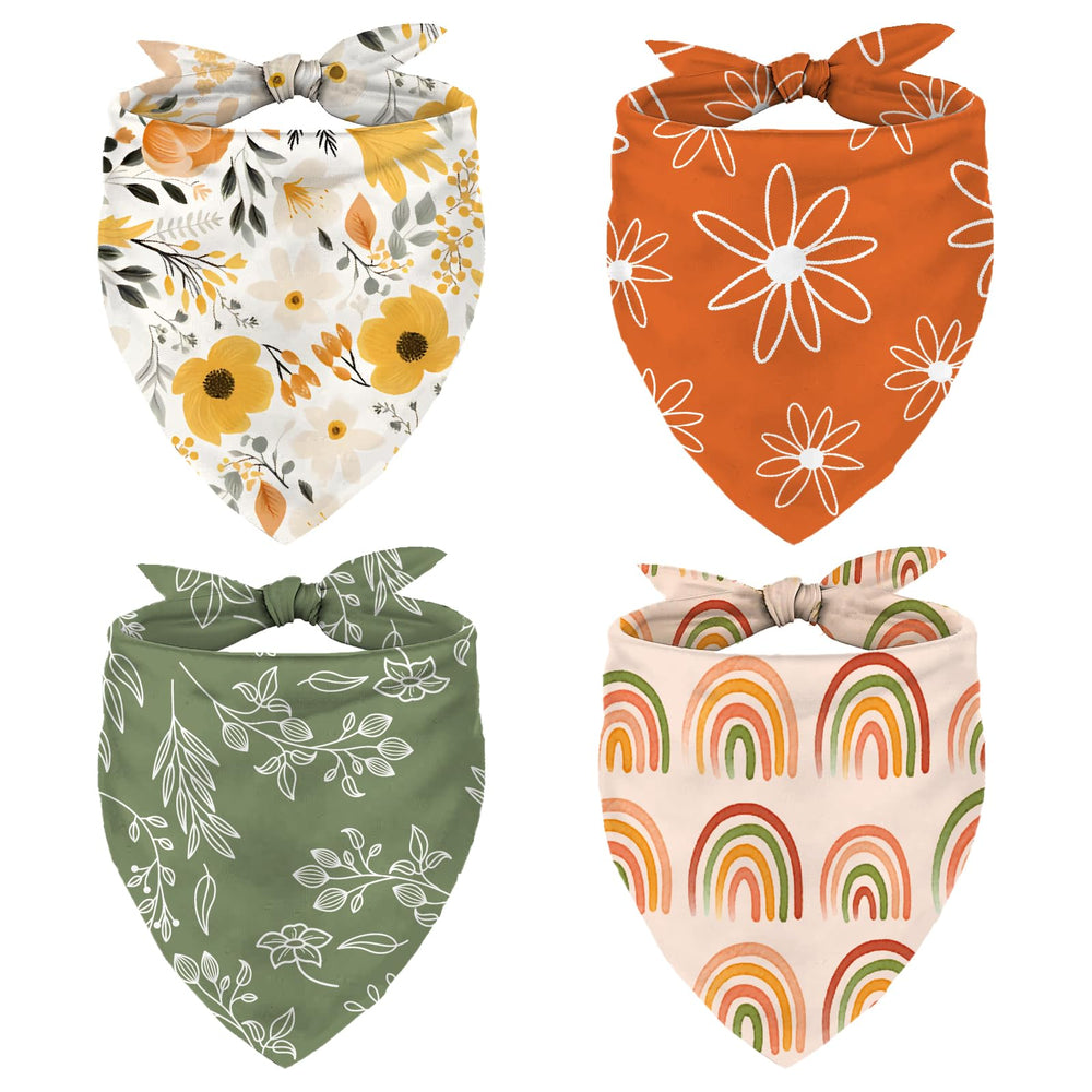 Whaline boho pet bandana daisy set 1 for stylish daily wear
