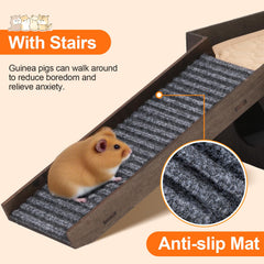 WHEARTED guinea pig habitat absorbent liner helps keep floors clean and dry between cleanups