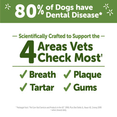 Whimzees dog chew in action promotes clean teeth during play.