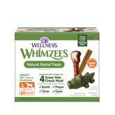 Whimzees Wellness Box dog dental treats for daily oral care and fresher breath.