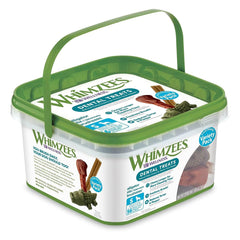 Whimzees Wellness Variety Pack box showcasing small dog dental treats for daily cleaning and fresher breath