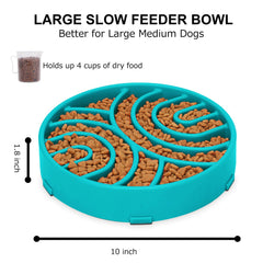 WHIPPY slow feeder bowl dog eating puzzle illustrates slowed eating for better meal pacing