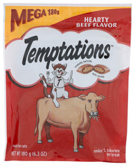 Whiskas Temptations Indoor Beef with crunchy exterior appeals to indoor cats seeking texture