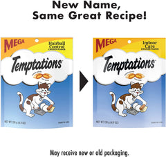 Whiskas Temptations Indoor Care with real chicken flavor for cats.