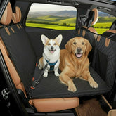 Whisker Bark cubre asiento trasero con base dura para estabilidad durante viajes