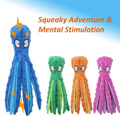 Whiskerspot Octopus Toy no-filling design reduces mess during chewing