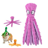Whiskerspot Octopus Toy with squeaky core for engaging play and focus.
