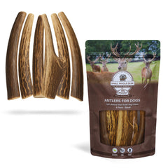 WhiteTail Naturals antlers for dogs 6-pack packaging showing natural chew option for small breeds