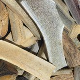 WhiteTail Naturals sun-aged split elk antlers pack for dogs, long-lasting chew for boredom relief