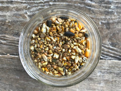Wholesome Harvest All Flock Feed poultry nutrition on the table provides balanced diet