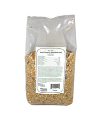Wholesome Harvest cracked corn and soybeans image highlighting complete grain mix for waterfowl.
