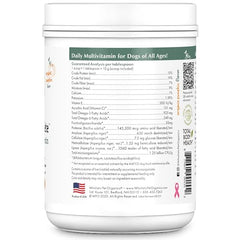 Wholistic Pet Organics Canine Complete pumpkin and probiotics icon highlighting digestive health.