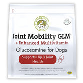 Wholistic Pet Organics Joint Mobility GLM bottle showcases joint support for dogs.