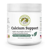 Wholistic Sea Coral dog supplement bottle promotes bone health for pets.