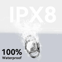 WhoseID waterproof AirTag holder attached to a dog collar during a rainy walk for reliable tracking.