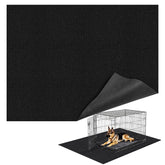 Wibeelee 46x60 under-dog-crate mat covers large crates for spacious, clean resting space.