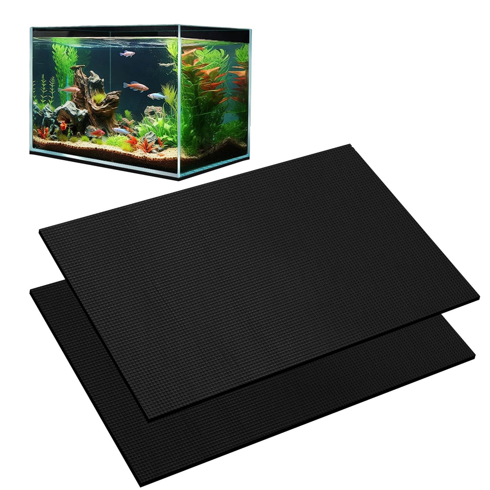 Wibeelee aquarium leveling pad front view showing stable setup and floor protection