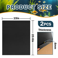Wibeelee aquarium leveling pad side view highlighting support and vibration dampening under the tank