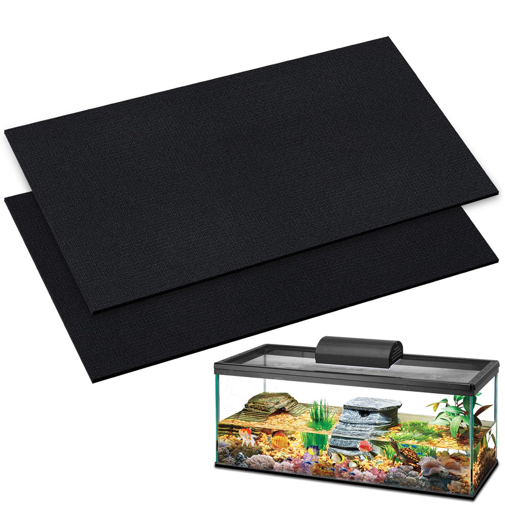 Wibeelee aquarium leveling pad 30x15, two-pack stabilizes tanks on uneven surfaces.