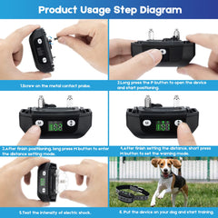 WIEZ GPS dog fence radius display highlights up to 3281 feet of containment.