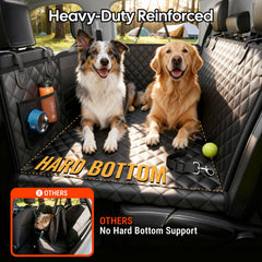 Wigoo dog hammock hard bottom support provides solid resting surface